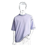 ( Moldes De Ropa) Remeron Oversize Hombre 2401