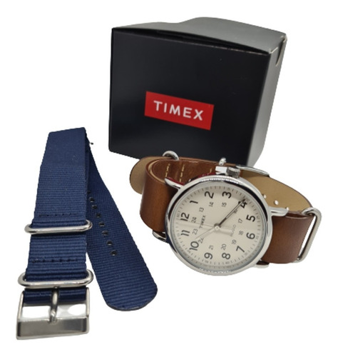 Reloj Hombre | Timex | Cuero & Nylon | 100% Original