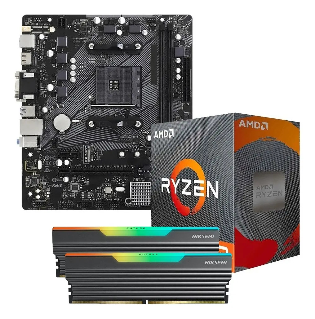 Combo Actualizacion Ryzen 7 5700g + A520/B450m + 16gb Rgb