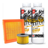 Kit Service Tornado Ipone Sintetico Katana 10w40 + Filtros