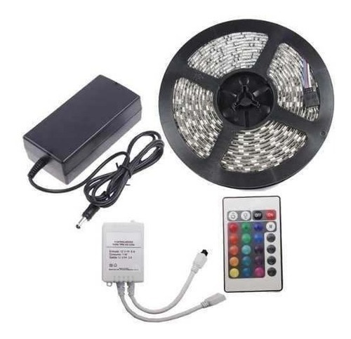 Tira Luz Led Completa Combo 5050 Rgb + Control + Fuente