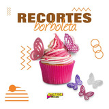 100 Borboletas 3d De Papel Arroz Para Cupcakes, Bolo.
