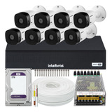 Kit 8 Câmeras Intelbras Vhl 1220b Full Hd Dvr 1008-c 2tb Wd