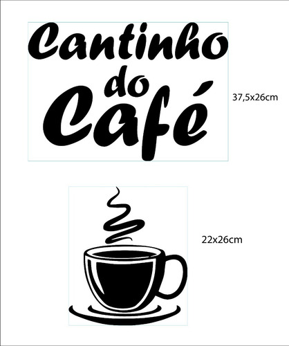 Adesivo Cantinho Do Café Xicara Parede Barril Tonel Vitrine