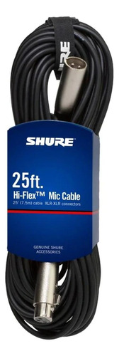 Cable Shure Balanceado Con Conectores Xlr-xlr 7.5 Metros