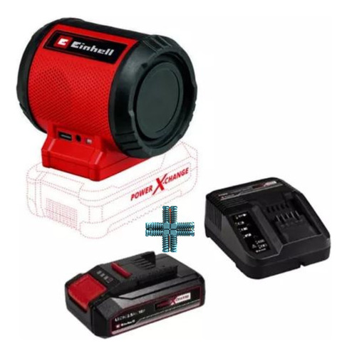 Parlante Portátil Einhell Bluetooth 5.0 + Carga Batería 18v