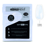 Tips Para Soft Gel Trapezoidal Cristal 120 Un. Cherimoya