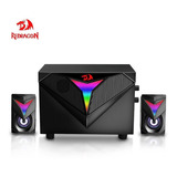 Parlantes Redragon Gs700 Toccata Gaming Aux 3,5 Mm Rgb 2.1, Cor Preta