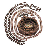 Reloj Vintage Collar Steampunk Esqueleto Mecanico Mecanico R