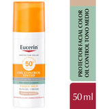 Eucerin Oil Control Anti Brillo Toque Seco Tono Medio Fps 50