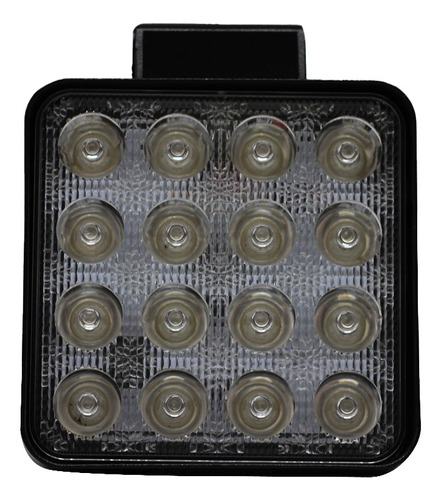 Faro 16 Led Cuadrado 48 Watts Color Azul 12v 24v