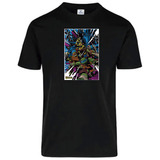 Playera Negra De  Tmnt Tortugas Ninja A777