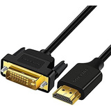 Cable De Video Soeybae Dvi A Hdmi 4k 1080p De 3 Pies -negro