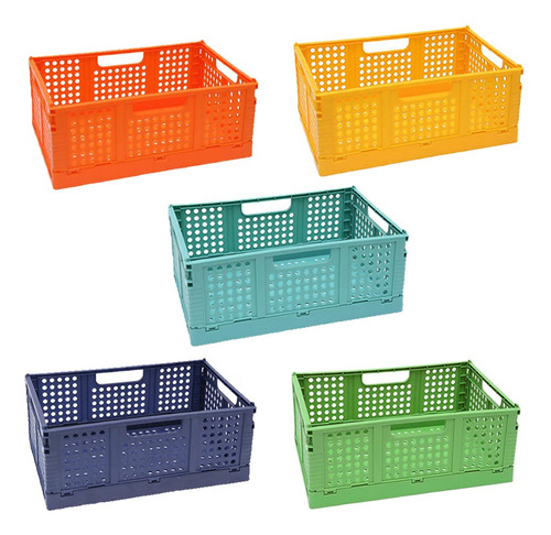 Cesta Caja Plegable Almacenamiento Organizador 40x30 Cm 3pzs