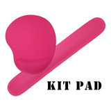 Kit Mouse Pad M + Apoio Ergonômico Teclado - Polispuma Cor Rosa