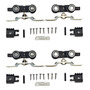 2 Sets De Carretilla C/freno Dn80cf Veker P/riel U21