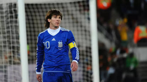 Camiseta Afa Selección Argentina #10 Messi Azul 2010