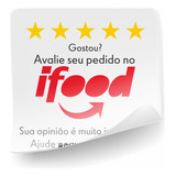 100 Rótulo Pronto Para Ifood 4x4cm Adesivo Vinil Etiqueta