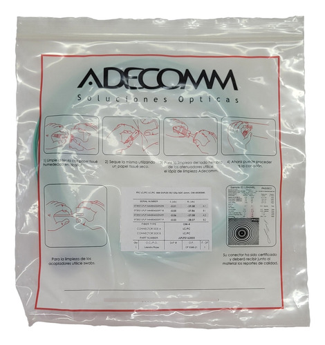 Adecomm Patchcord Fo Multimodo Duplex Om4 Lc - Lc 5mts