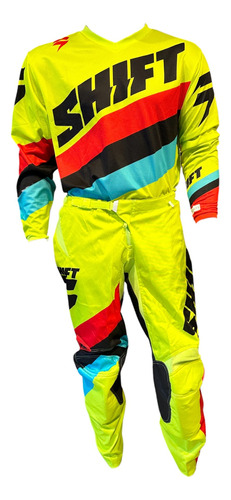 Conjunto Equipo Motocross Shift White Atv/utv Entrenamiento