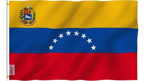 Bandera Anley Fly Breeze De Venezuela De 8 Estrellas De 3 X