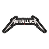 Patch Bordado Termocolante-rock-metallica Vazado Fundo Preto