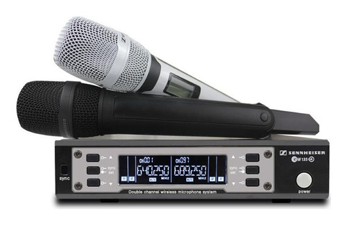 Microfone Profissional Sennheiser Sem Fio Ew135g4 Duplo 