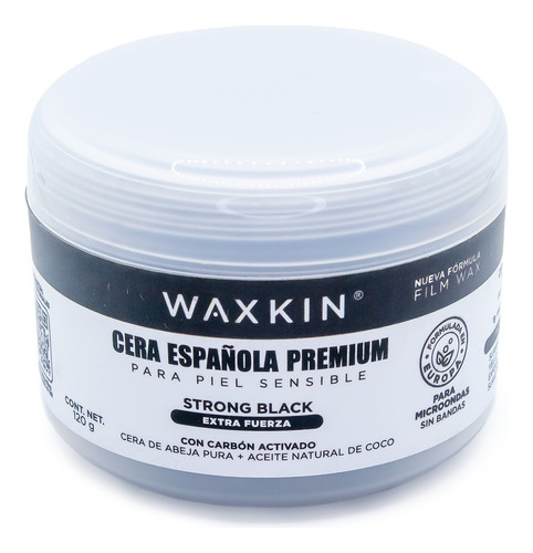 Cera Española Premium Waxkin Strong Black Extra Fuerza 120g 
