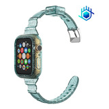 Correa Para Apple Watch Slim+mica+funda Mujer Calidad Dama