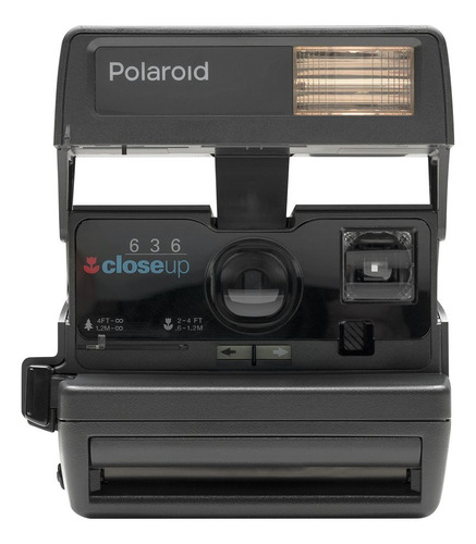 Impossible Polaroid 600 - Cámara Cuadrada Negra De Un Solo.