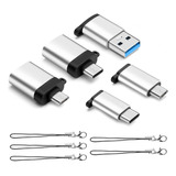 Adaptadores 3 0 Usb Usb C Paquete 5 Con Cordon Adaptador Mic