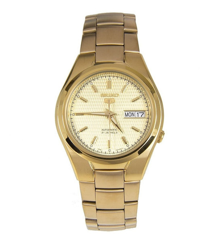 Relógio Seiko 5 Masculino Automático Snk610 Dourado