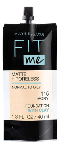 Maybelline Base Fit Me Piel Normal A Grasa 115 Ivory