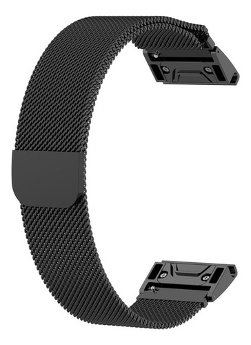 Correa De Reloj Milanesa For Garmin Fenix 5s (negra)