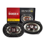 Kit Alto Falante Bravox Quadriaxial B4x69x 6x9 140w Rms Par-