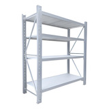 Estante Rack Metalico 800k 200x50x200cm Blanco