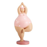 Estatua De Pose De Yoga, Artesanías De Figuras Gordas De