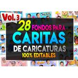 Fondos De Caritas Psd Editables Vol.3 *personajes Populares*