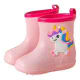 Zapatillas De Lluvia Infantiles Unicornio Rosaeva