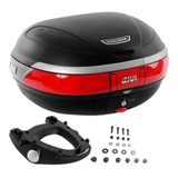 Baú Givi 52l E52n Maxia Monokey Top Case Vermelho + Base M5