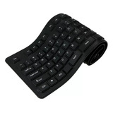 Teclado Impermeable Plegable De Silicona Flexible Usb De 108