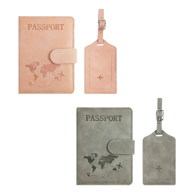 Porta Pasaportes Familiar Impermeable con Protección RFID Gris Rosa 4 Divisiones | MercadoLibre