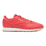 Tenis Mujer Reebok Classic Leather - Rojo