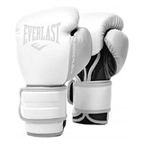 Guante De Entrenamiento Everlast Powerlock2 12oz Blanco/gris