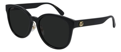 Gucci Gg0854sk 004 Square Shape Negro Dorado