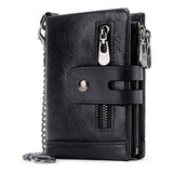 Billetera Hombre Piel Genuina Kavis Rfid Monedero Cartera B