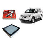 Kit X4 Bujias Dodge Journey 2.7 Champion +filtro De Aire