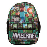 Mochila Infantil Minecraft Jogo Costas Reforçada Envio 24hrs