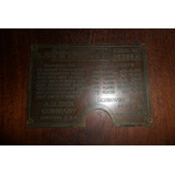 Edison Dick Mimeograph Antigua Placa Calada Relieve