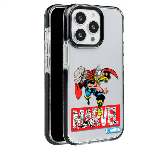 Funda Para iPhone Thor Marvel Nombre Personalizada